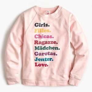 J.Crew x Girls Inc. sweatshirt